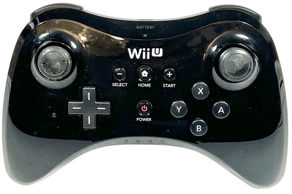 Official OEM Nintendo Wii U Black Wireless Pro Controller Model WUP-005